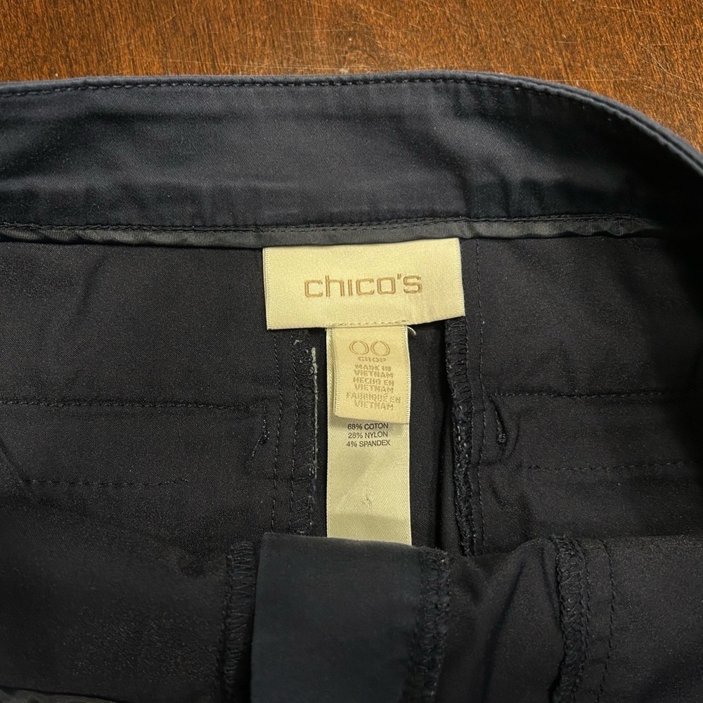Chico's Dark Blue Cargo Pants - Picture 4 of 5